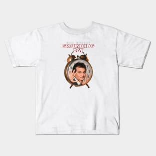 Groundhog Day Retro 90s Movie Comedy Kids T-Shirt